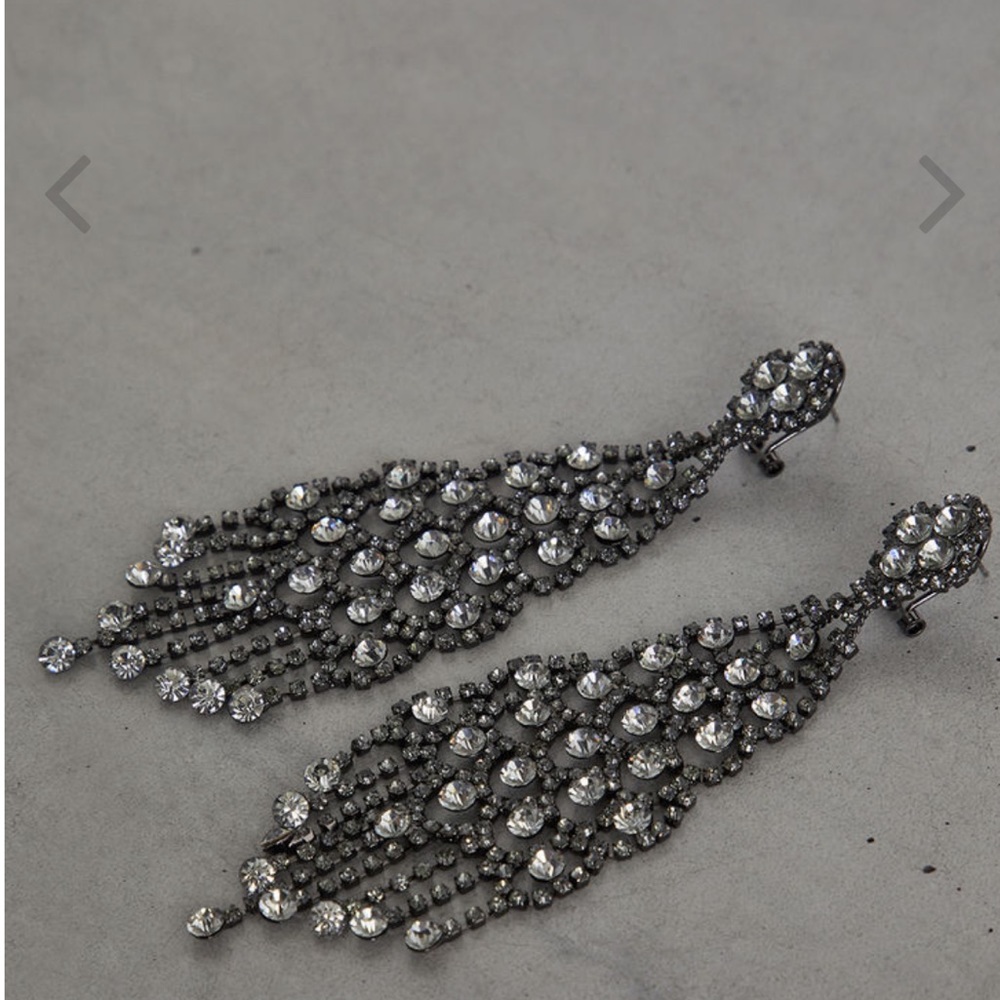 BCBG Stone Chandelier Earrings
